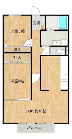 ファミリーハイツＫＯＧＡ　Ｂ棟の物件間取画像